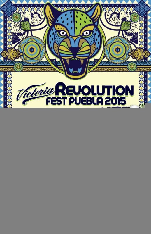 Revolution Fest Puebla Octubre 2015 Cartel